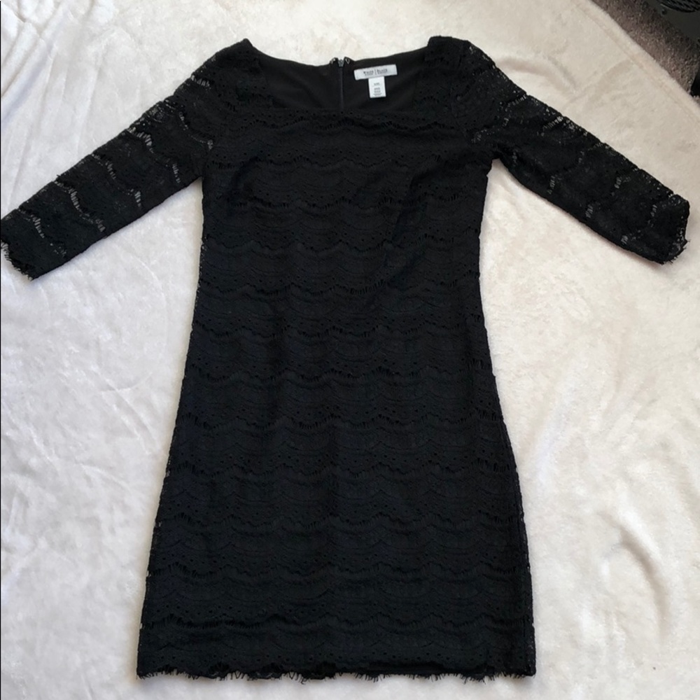 White House Black Market Long Sleeve Lace Dress
